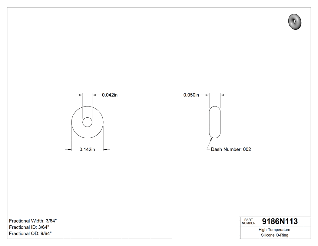 Technical drawing - 9186N113